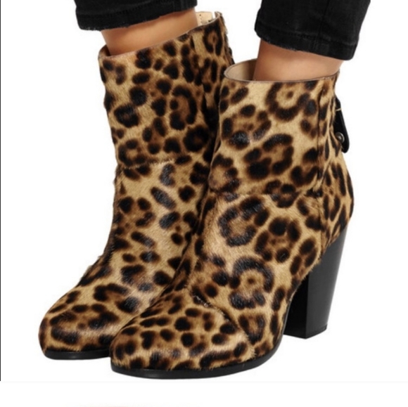 rag & bone Shoes - Rag & Bone Newbury leopard bootie 39.5